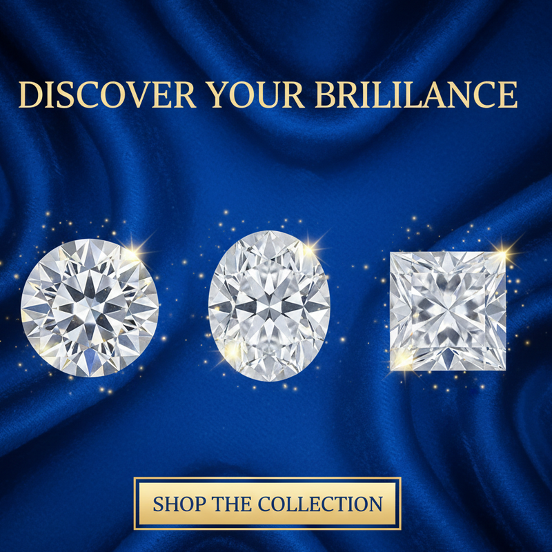 Premium Lab-Grown White Moissanites - Gemstone Portal