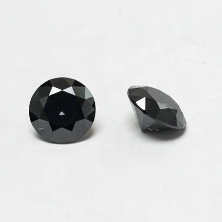 5.0mm Round Black Moissanite 0.50ct - Gemstone Portal