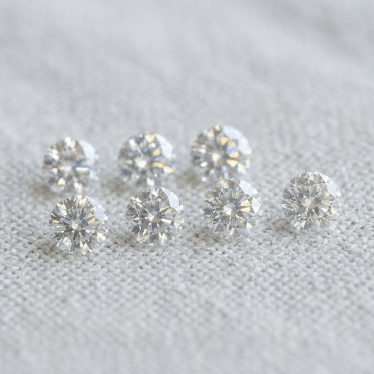 White Moissanite Melee 3.5mm – 1 Carat Lot | Round Brilliant | Loose Lab - Grown - Gemstone Portal