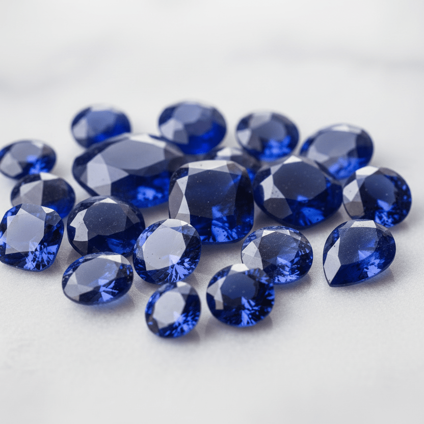 Round Lab - Grown Sapphire - Gemstone Portal