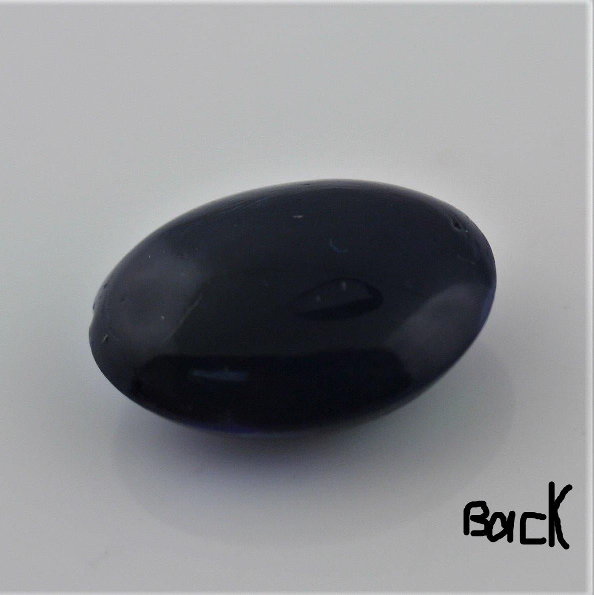5.49 Carat Black Crystal Opal Oval Cabochon - Green Blue Fire - Gemstone Portal