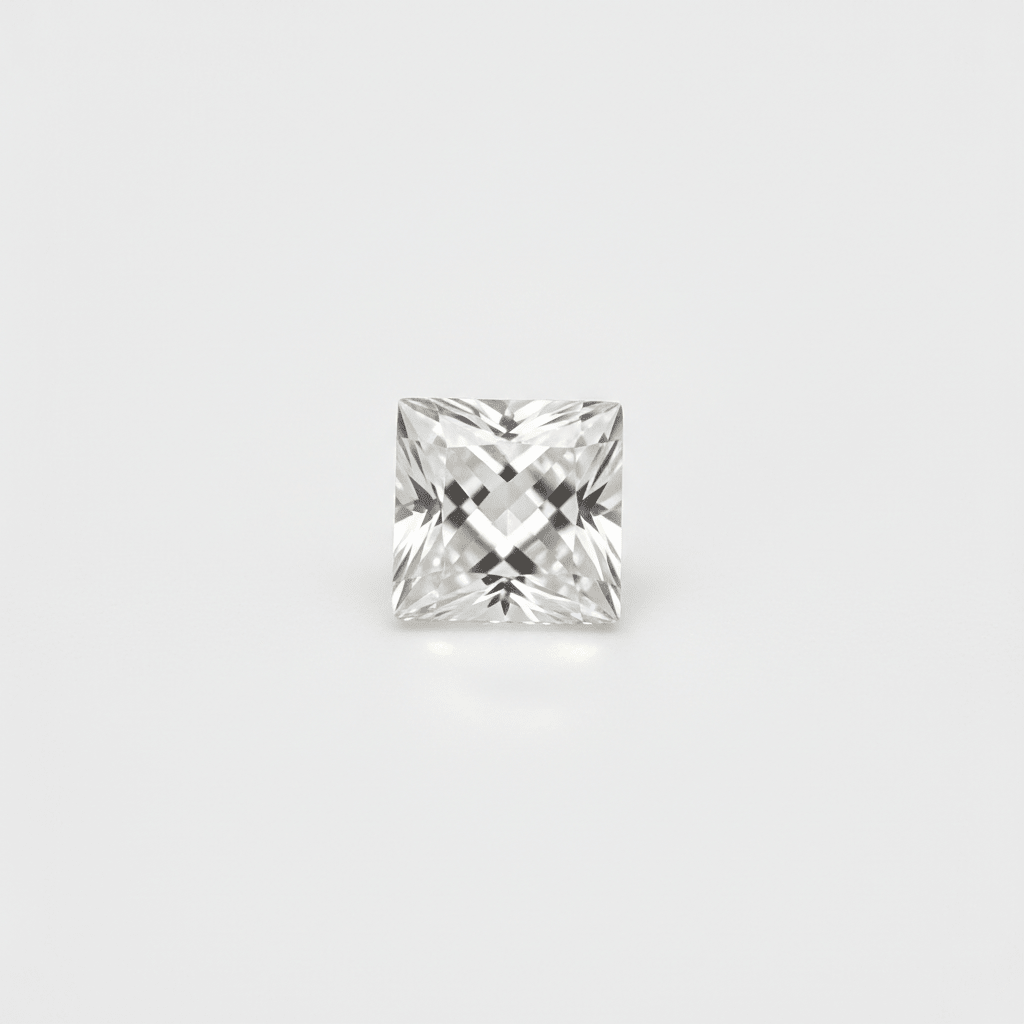 Lab - Grown White Square Moissanite - 6x6mm (1.10ct) - Gemstone Portal