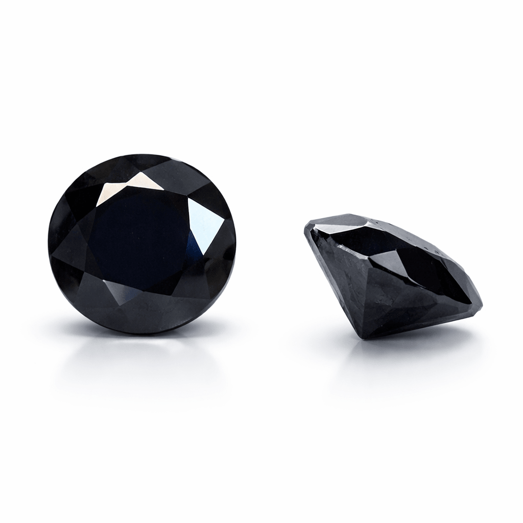 Round Black MoissaniteGemstone Portal