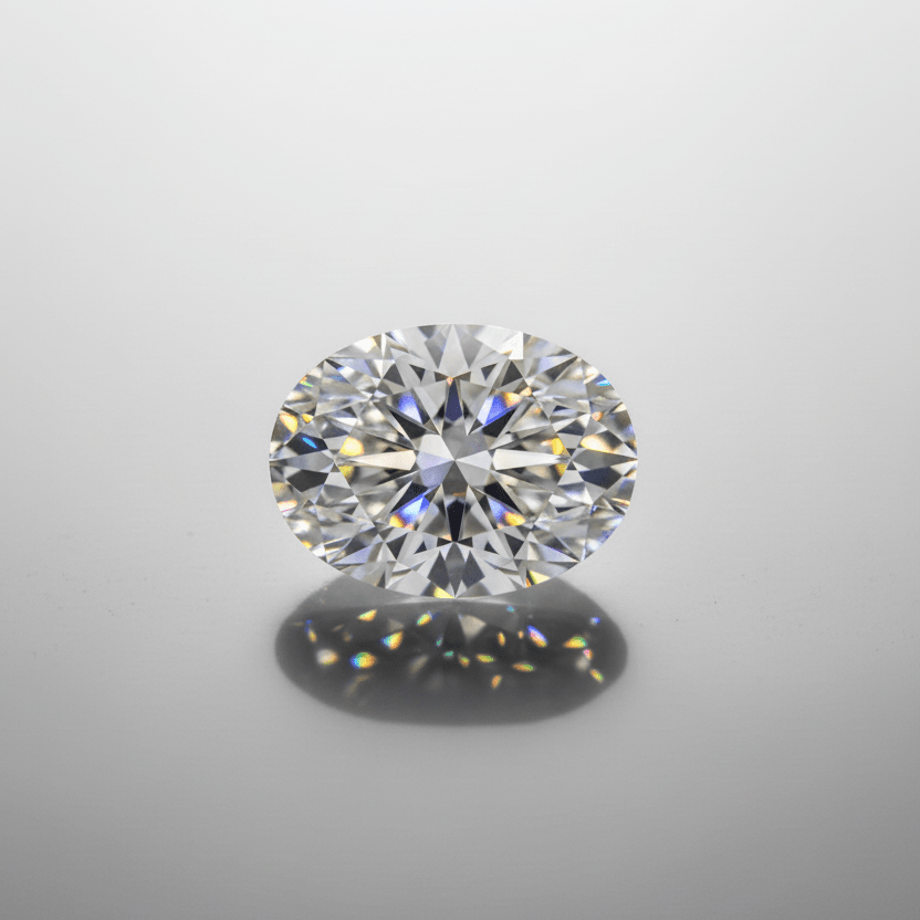 Oval White Moissanite 4x6mm - 0.50ct D - E - Gemstone Portal