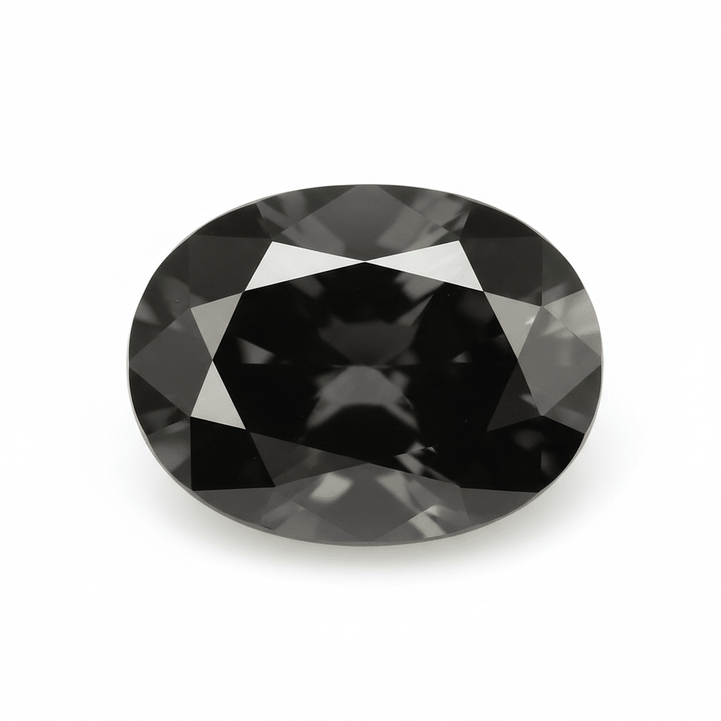 Black Moissanite - Oval Cut 3x5mm | Lab - Grown Gemstone - Gemstone Portal