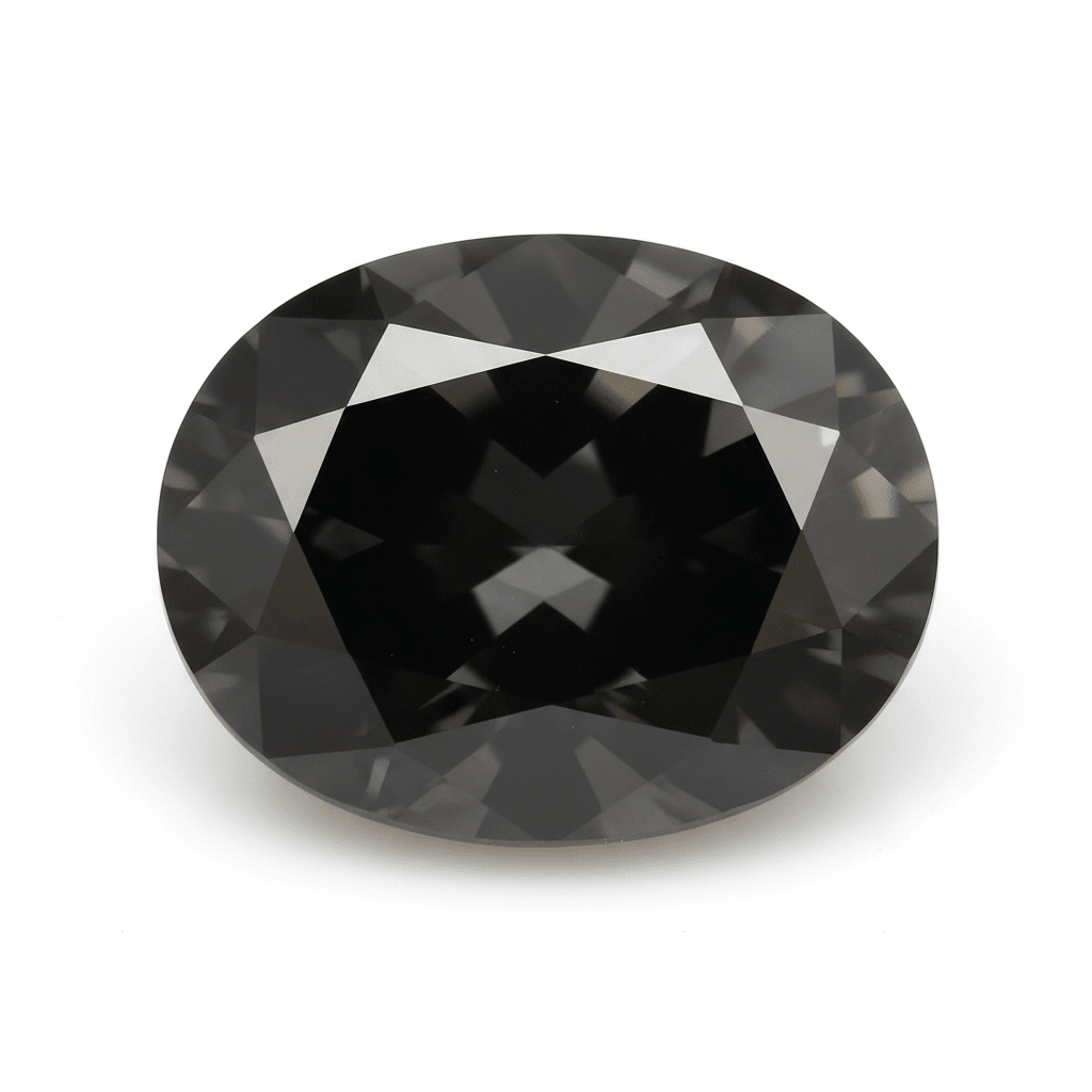 Black Moissanite - Oval Cut 9x7mm | Lab - Grown Gemstone - Gemstone Portal