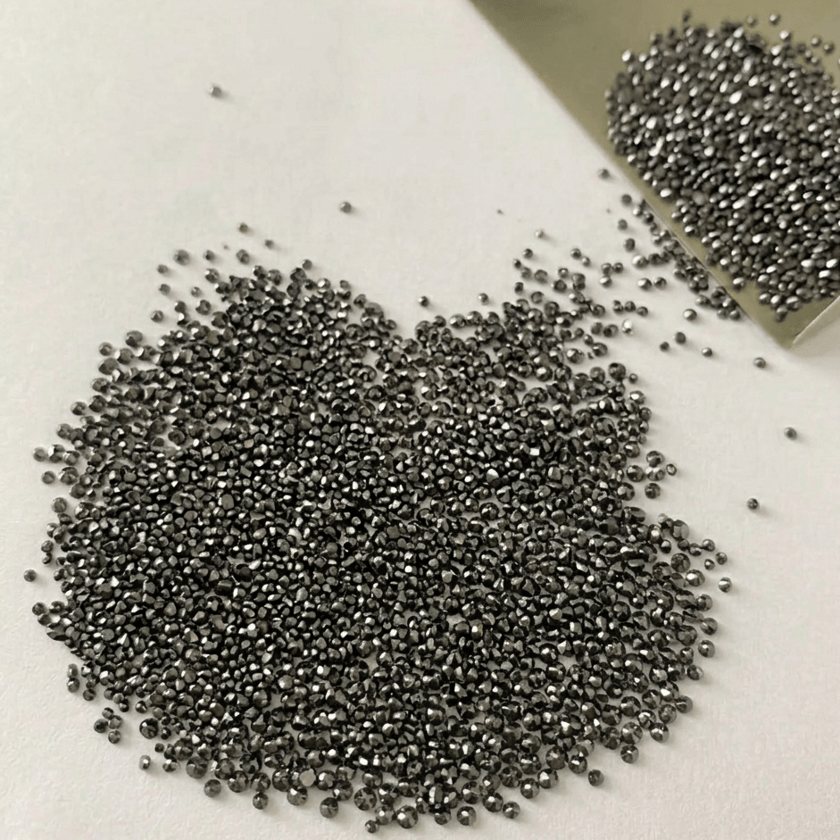 Black Moissanite Melee – 1 Carat Lot | Round Cut | Loose Lab - Grown - Gemstone Portal