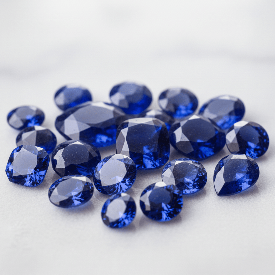 Round Lab - Grown Sapphire 2.5 mm - Gemstone Portal