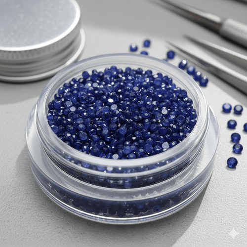 Round Lab - Grown Sapphire 1.75 mm - Gemstone Portal