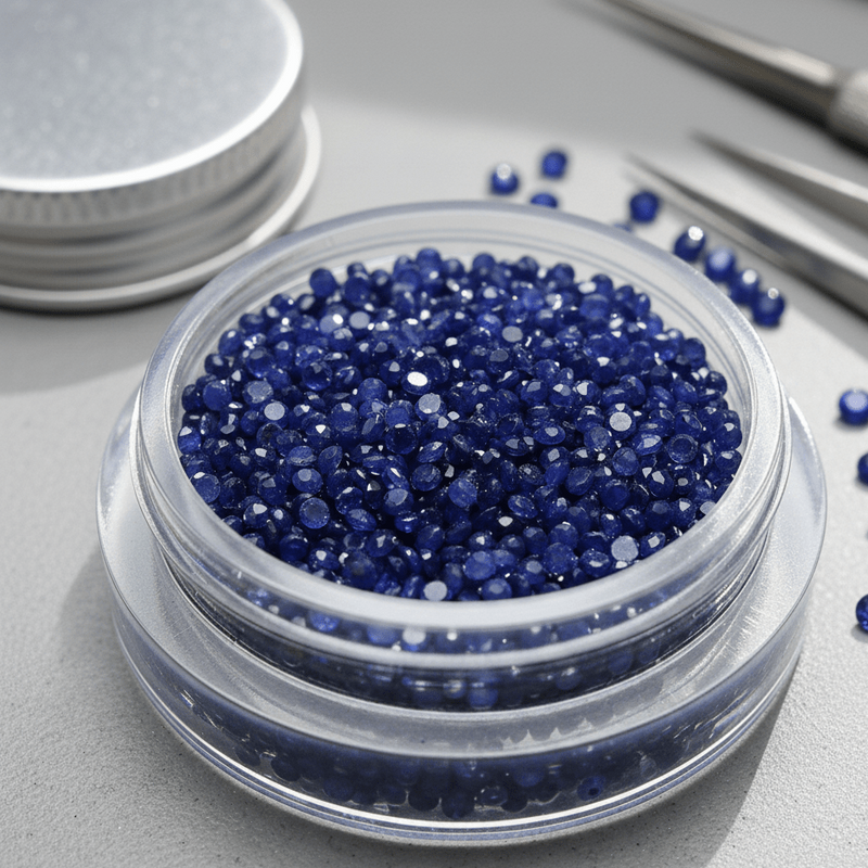 Round Lab - Grown Sapphire 1.75 mm - Gemstone Portal