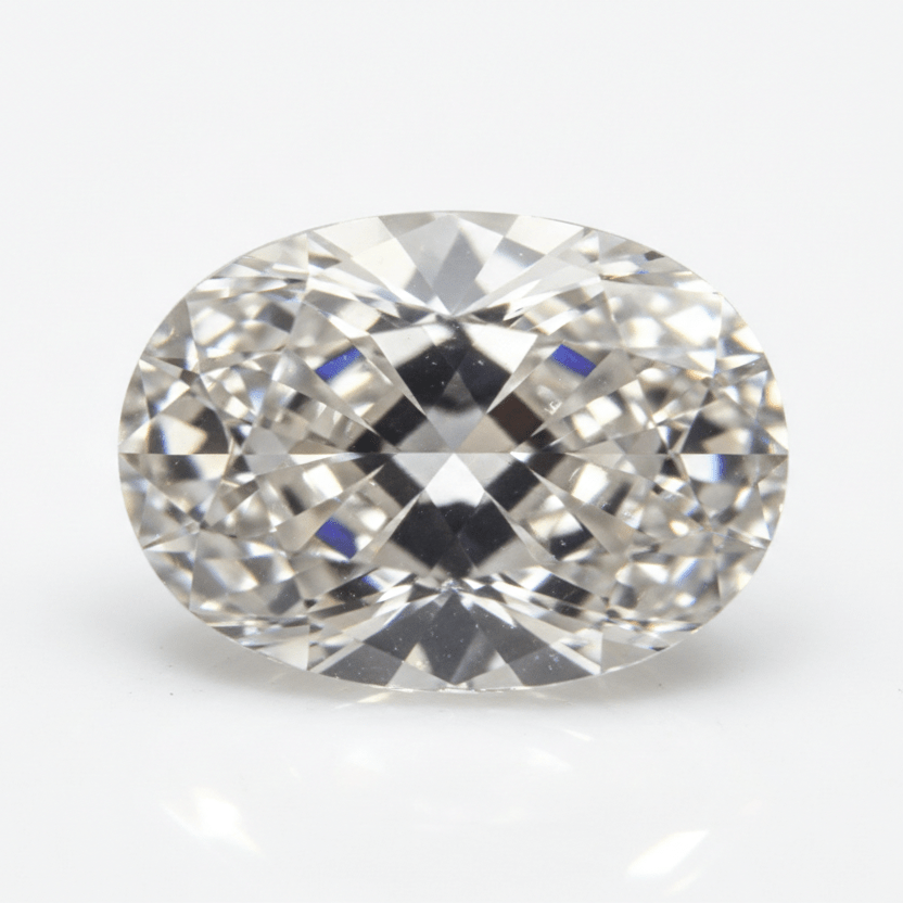 Oval White Moissanite 8x10mm - 2.00ct D - E - Gemstone Portal