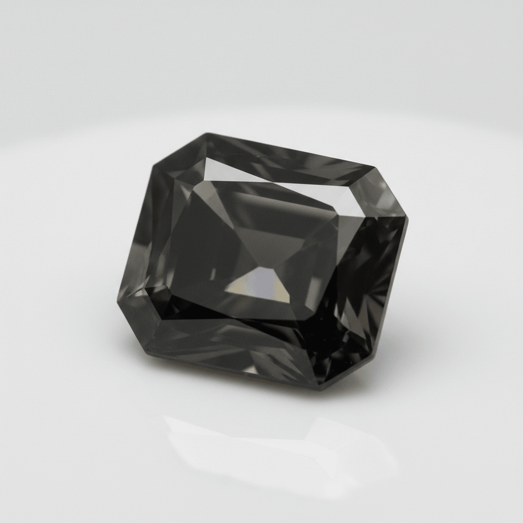 Black Moissanite Octagon Radiant 8x6mm | Lab - Grown Gemstone - Gemstone Portal