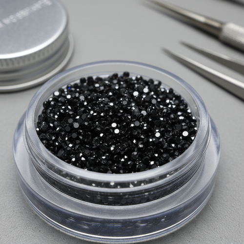 Round Black Moissanite - Gemstone Portal