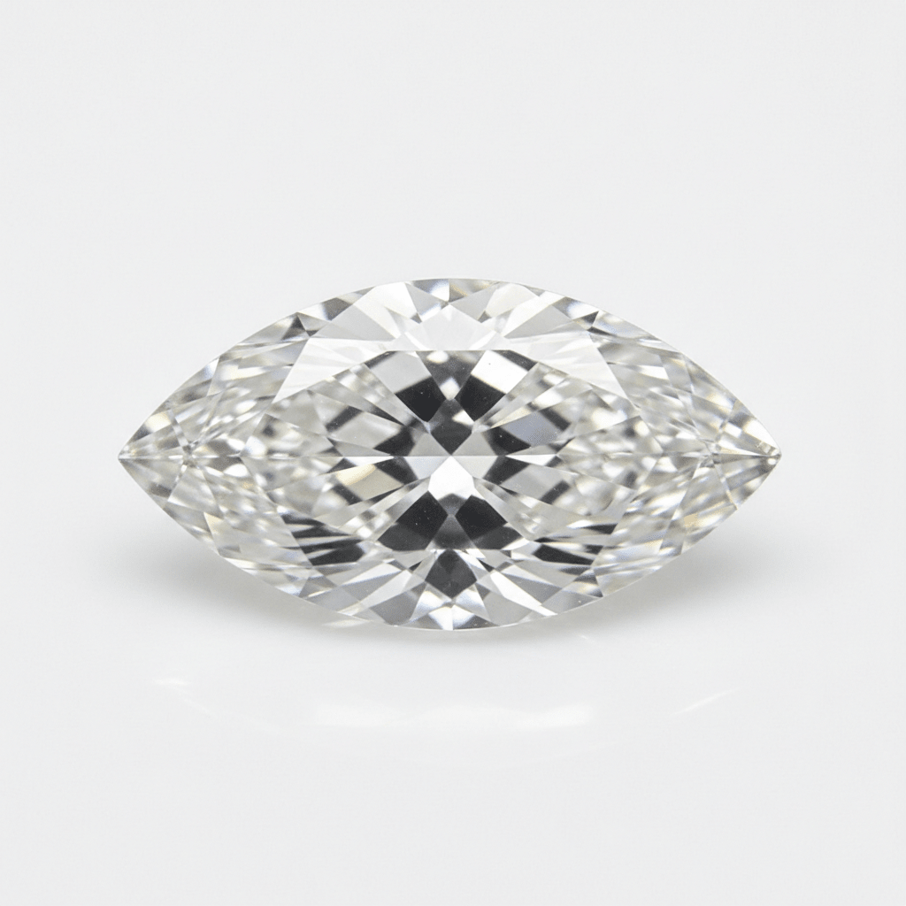 Marquise White Moissanite - Lab - Grown Loose Stone - Gemstone Portal