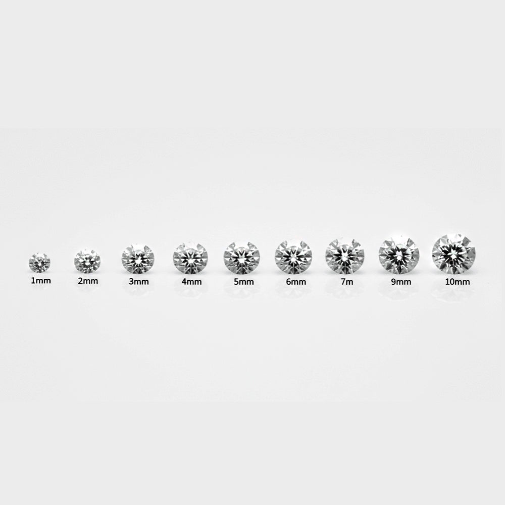 White Moissanite Melee 3.5mm – 1 Carat Lot | Round Brilliant | Loose Lab - Grown - Gemstone Portal