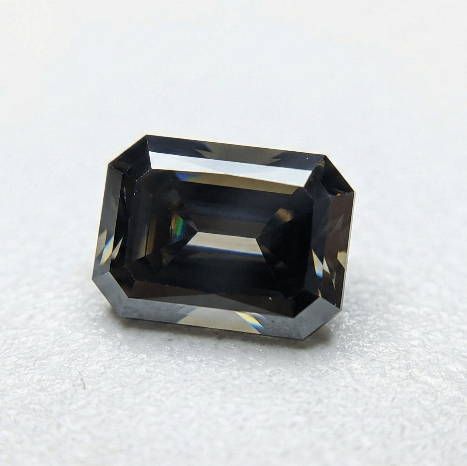Black Moissanite Octagon Radiant 5x3mm | Lab - Grown Gemstone - Gemstone Portal