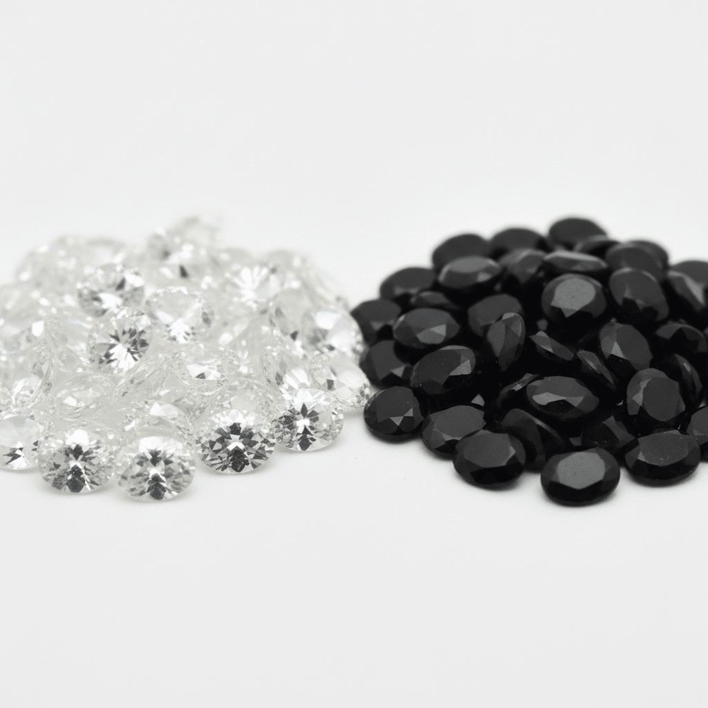 Oval Moissanite 3x5mm – 0.20ct D-E | White & Black - Gemstone Portal