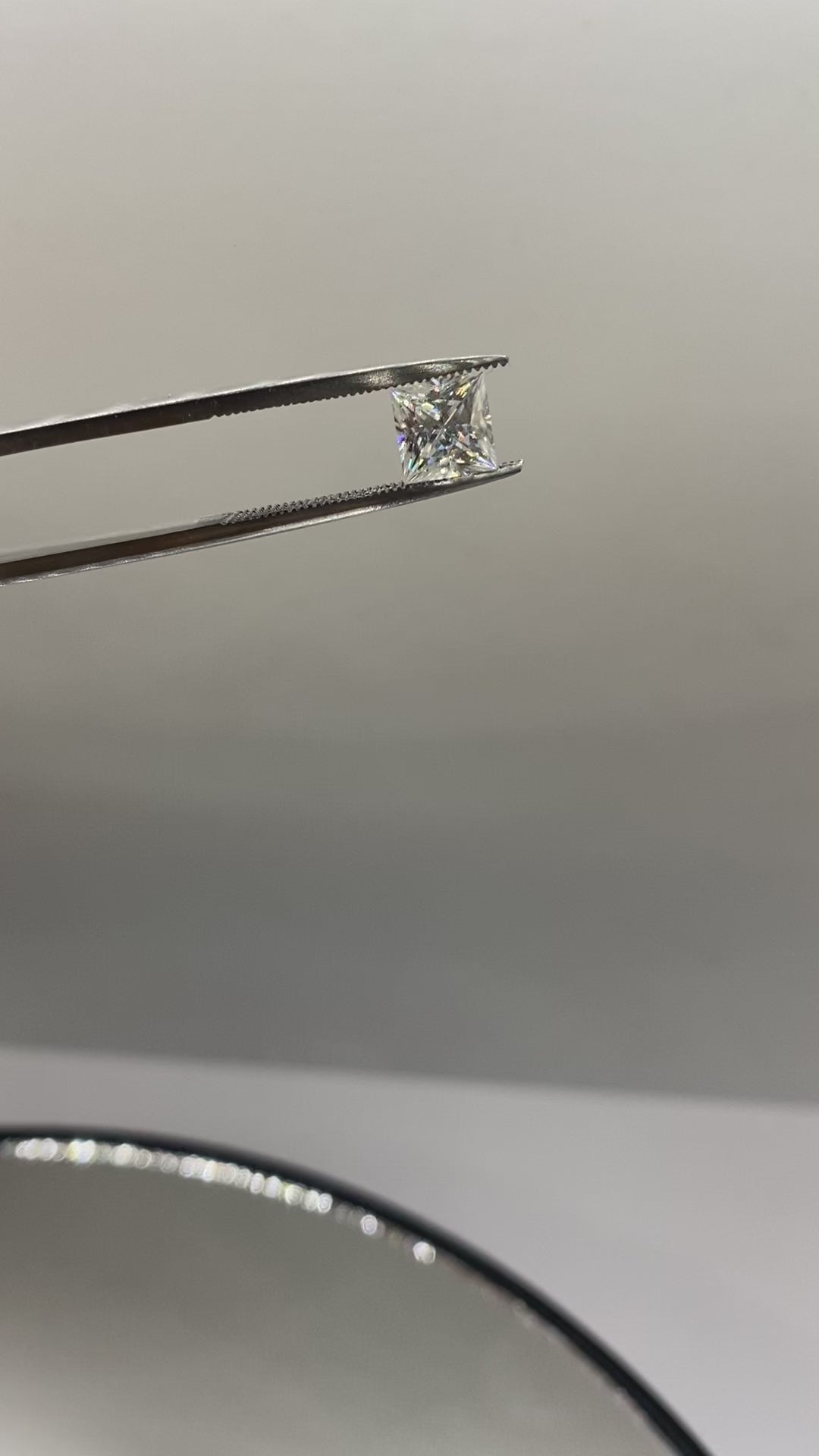 Lab-Grown White Square Moissanite 