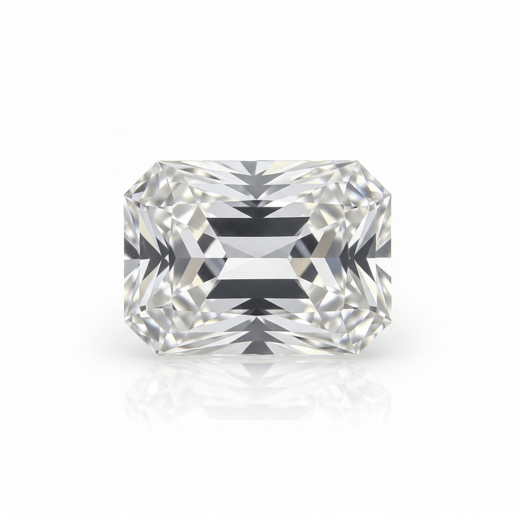 Radiant White Moissanite 8x10mm - Premium Lab - Grown Loose Stone - Gemstone Portal