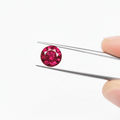 Round Lab Grown Ruby Gemstone - Gemstone Portal