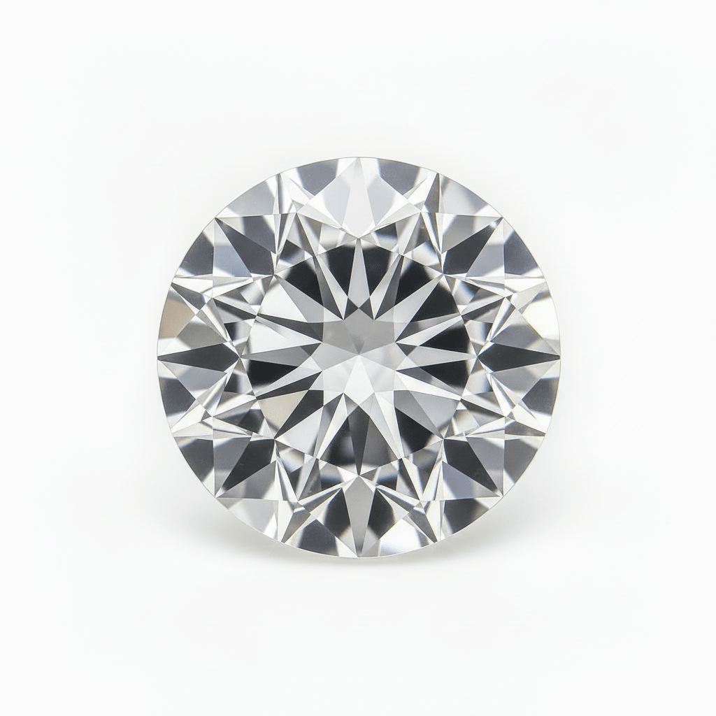 Lab - Grown White Round Moissanite - 8.0mm (2.00ct) - Gemstone Portal