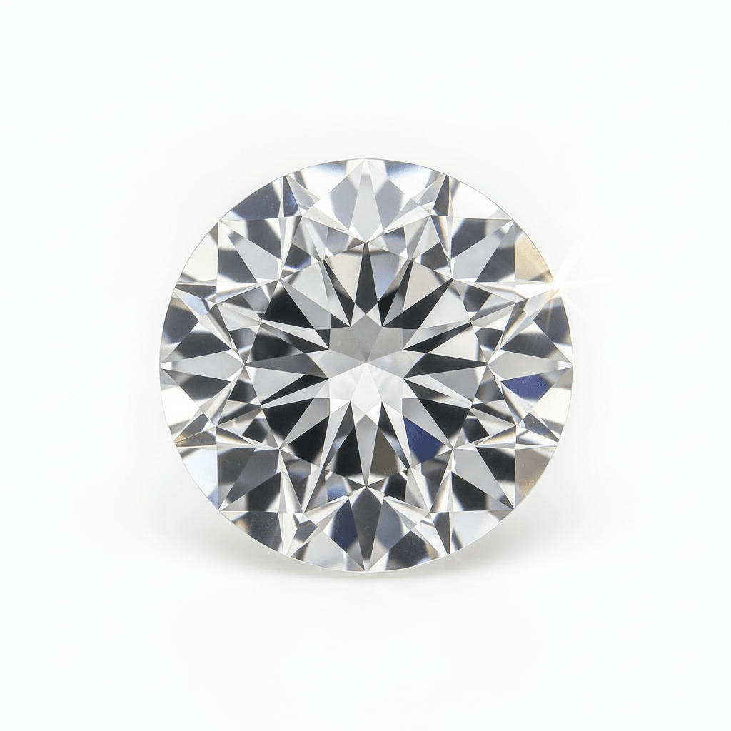 Lab - Grown White Round Moissanite 9.0 mm - 2.50 ct - Gemstone Portal