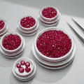 Round Lab Grown Ruby Gemstone – Small (1–2mm) - Gemstone Portal
