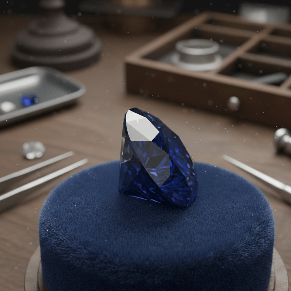 8.0mm Round Lab - Grown Sapphire (2.00 ct) - Gemstone Portal