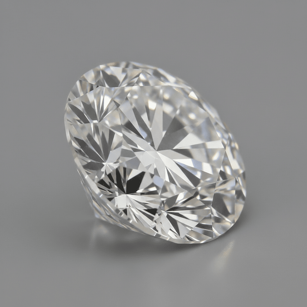 8.0mm White Round Moissanite (2.00 ct) - Gemstone Portal