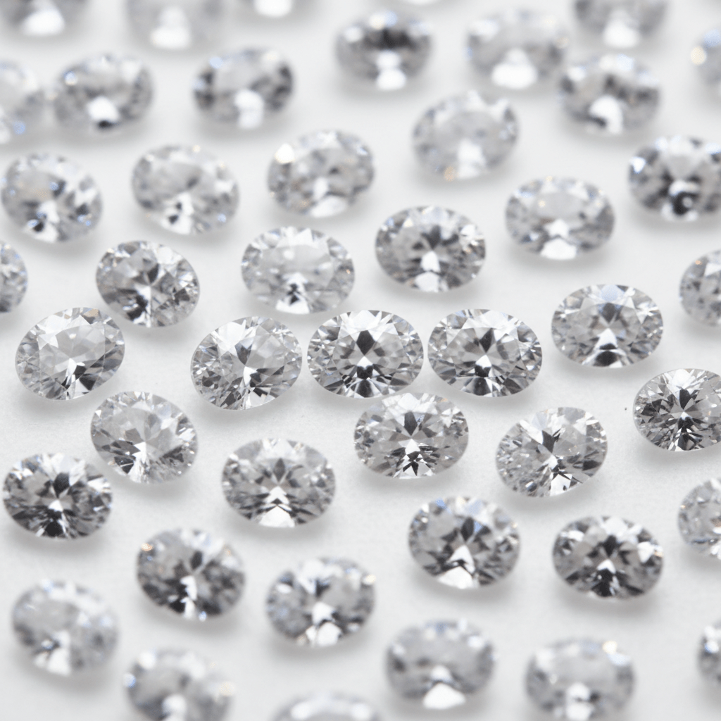 Oval Moissanite 3x5mm – 0.20ct D-E | White & Black - Gemstone Portal
